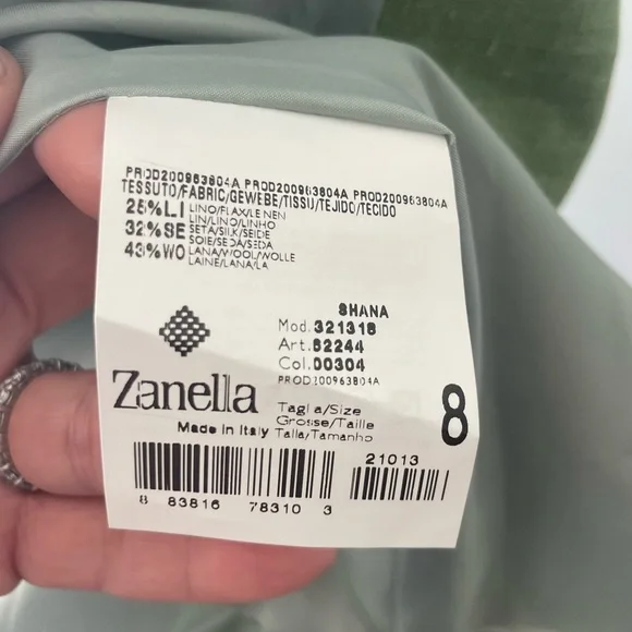 ZANELLA PLATINUM LORO PIANA FABRIC JACKET Size 8 - Picture 10 of 14